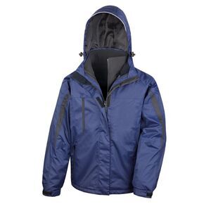 Result Mens 3 In 1 Softshell Waterproof Journey Jacket With / Navy / Black